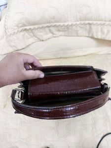 Chic Croc Embossed Handbag