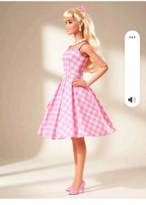 Barbie Doll in Pink Gingham Dress