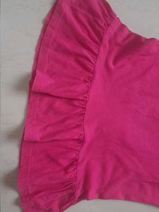 Cute Pink top for girls with sequins doll