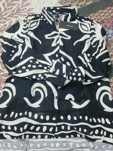 Unique Print Button-Down Shirt