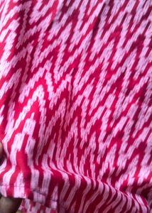 Stylish Red &amp; Pink  Print Kurta
