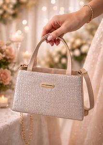 👜 sparkly grey Hand Bag
