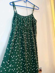 Green Floral Maxi Dress