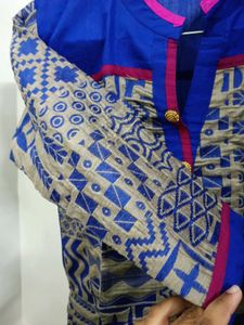 Blue Printed Kurta