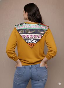 Unique Mustard Color Sweatshirt