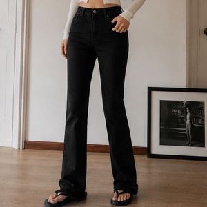Black Straight Jeans