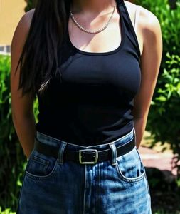 3 Black Halter neck Tank Top