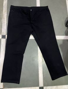 Men's Black Straight Fit Pants