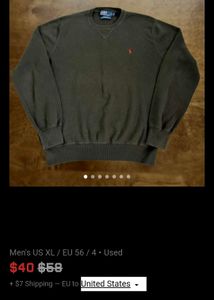 90s Polo by Ralph Lauren Olive Green sweatshirt