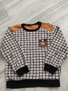Vintage Style Plaid Sweatshirt