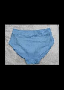 Blue Ribbed🇦🇮 High-Waisted Briefs