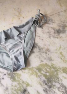 Satin Ruffle Bikini Bottom