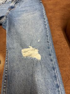 Stylish Ripped Blue Jeans