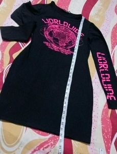 Black World Tour Graphic Dress