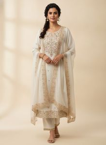 Elegant Embroidered Kurta Set with Dupatta