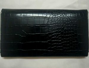 Chic Black Croco Wallet