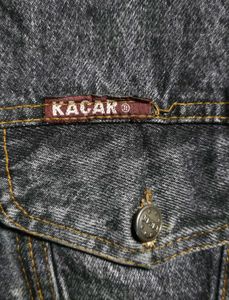 Men's Black Denim Vest / Rare / new condition