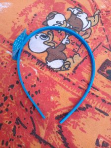 Blue Polka Dot Hairband