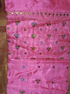Embroidered Silk blouse material. Each 150rs