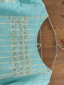 Sky Blue Kurta Set with Embellishments💙✨🎆