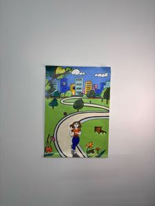 Handmade Park Art on Paper
