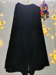Black Velvet Kurta with Palazzo Pants