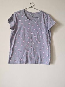 Heart Print Tee