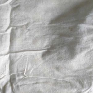 White Kurta with Yellow Embroidery
