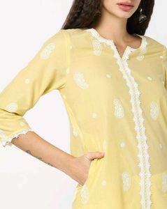 YELLOW KURTI(TRENDS)