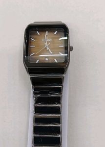 Stylish Black Square Dial Watch