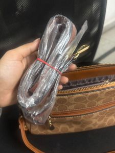 Soni Sapphire Brown Crossbody Bag