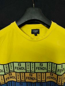 Fendi Roma Italy Yellow T-Shirt