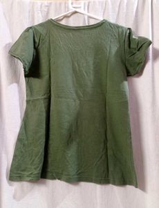 Olive Green Graphic Tee
