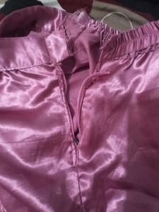 Elegant Pink Silk Kurta Set