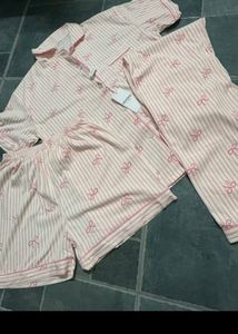 Cute Bow Pajama Set