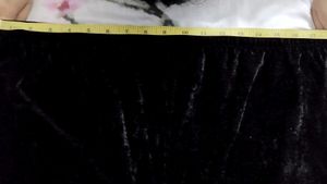 Black Leisure Wear Pyjamas In Velvet Fabric