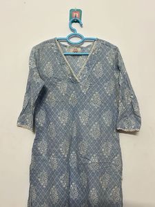 Blue Printed Kurta