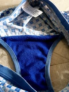 Comfy Blue Diamond Print Panties