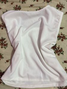 White Square Neck Top