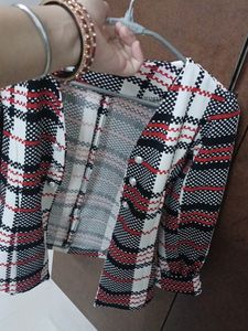 Retro Plaid Blazer