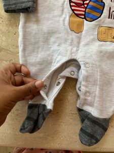 Cute Baby Romper - Bear Design