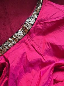 Elegant Pink Tiered crop top