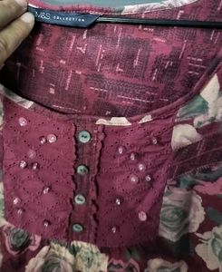 Floral Print Tunic Top