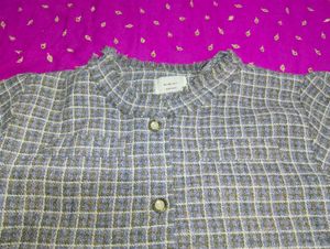 Classic Checked Ethnic Jacket