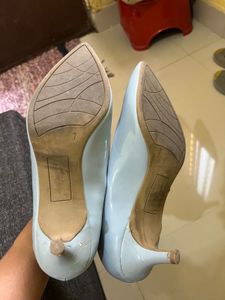 Women's Light Blue Pointed Toe Heels