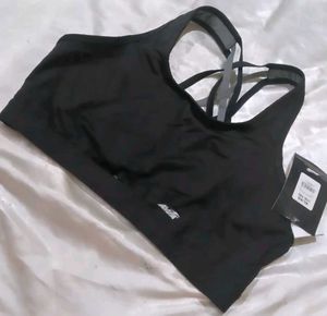 Stylish Black Sports Bra seez L