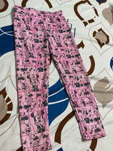 Pink Minnie Mouse Leggings
