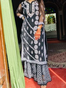Lucknowi Sharara With Shirt