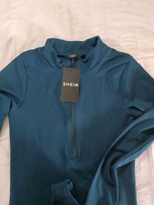 Teal Long Sleeve Bodysuit