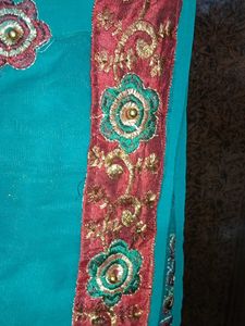 Net and Georgette half-n-half